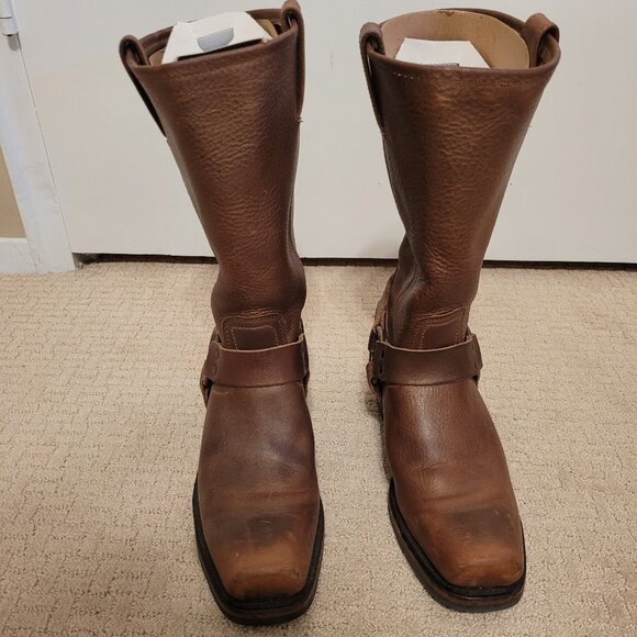 Frye Harness Boot - Gold - Women's Size 9 - Picture 4 of 16